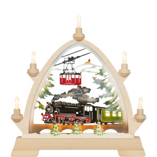 Taulin Rundbogen Eisenbahn farbig - mit Vorbel.