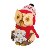 Kuhnert Mini Eule mit Schneekristall