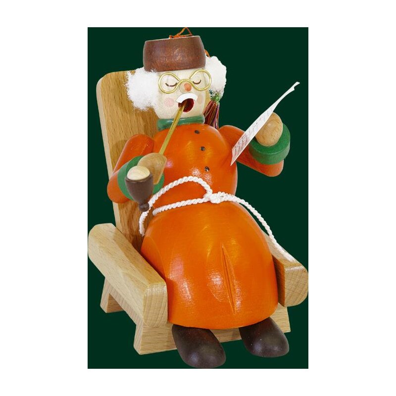 Richard Glässer Räuchermann Opa - Erzgebirgische Volkskunst - Das Orig