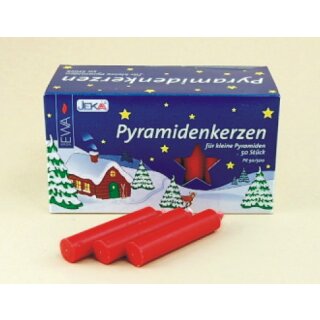 Pyramidenkerzen rot - Durchmesser 14 mm