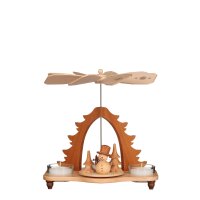 Christian Ulbricht Teelichtpyramide Schneemann natur