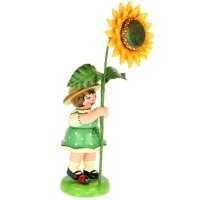 Hubrig Blumenkind / Blumenmädchen mit Sonnenblume