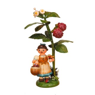 Miniatur Herbstkind mit Brombeere Hubrig Volkskunst Erzgebirge 304h0005 